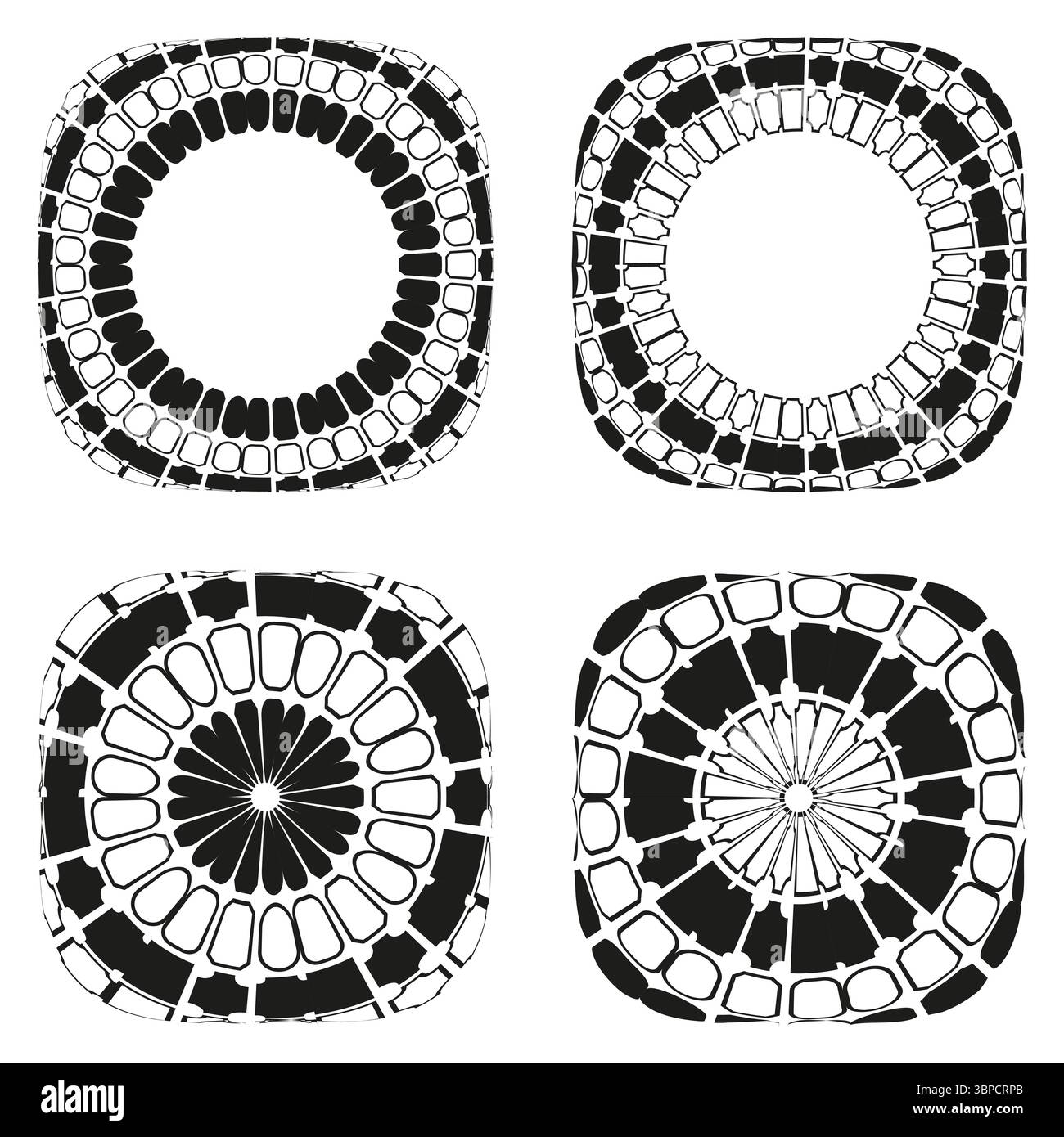 Square lace icons. Ornate frame symbols. Geometric border Vector ...