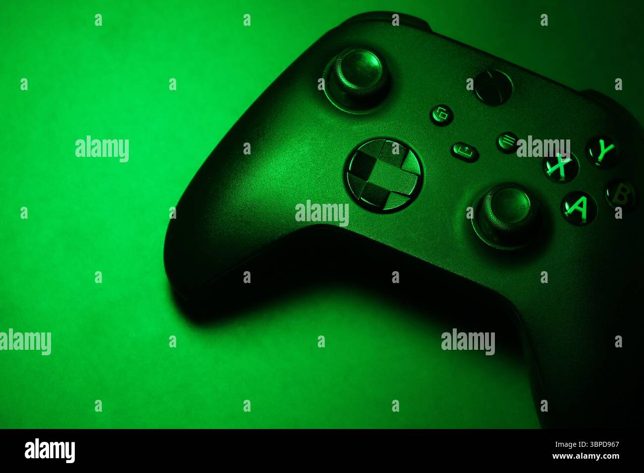 Houston, Texas, USA - July 7 2025: Microsoft Series Xbox Wireless Controller Stock Photo