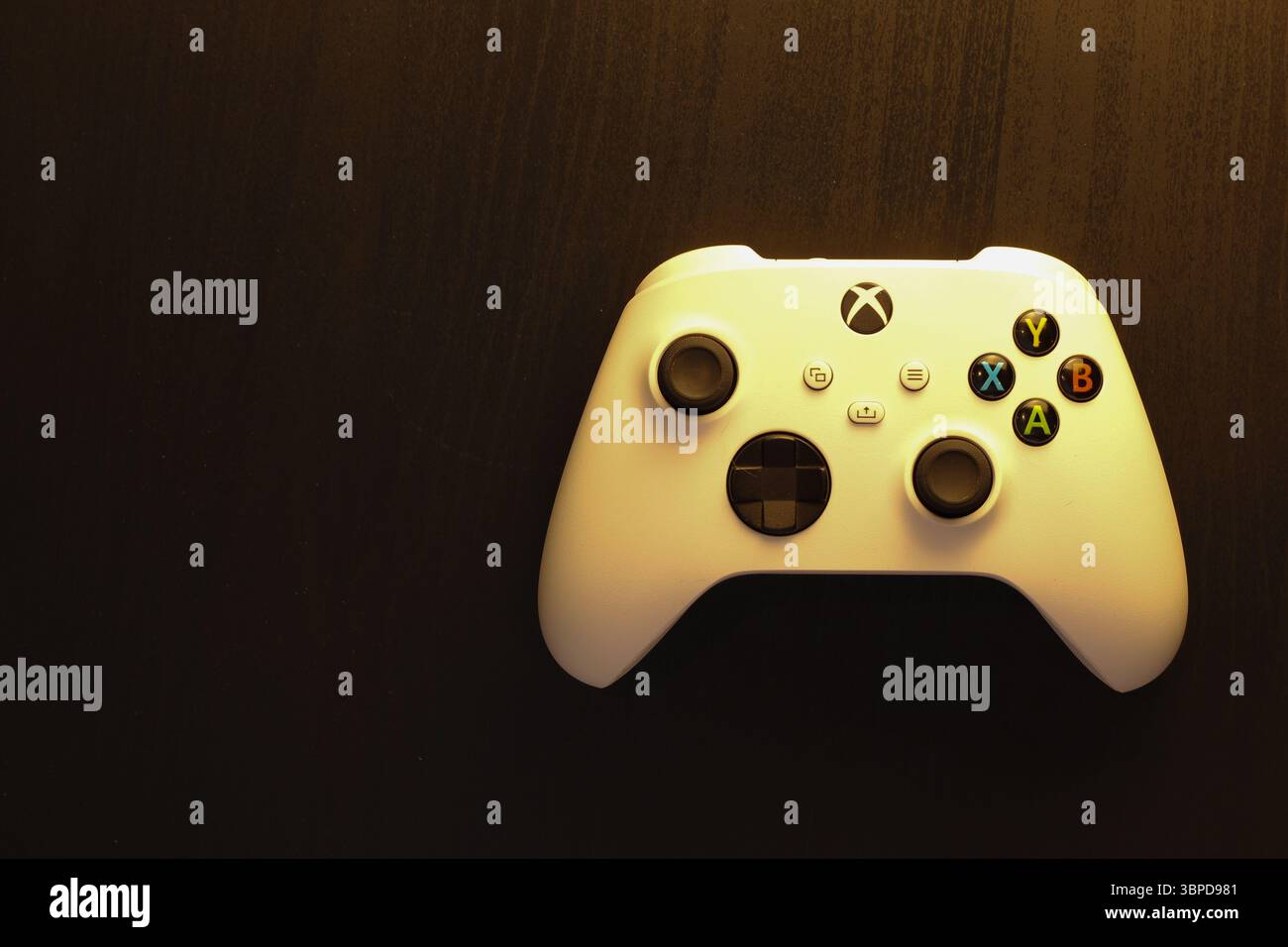 Houston, Texas, USA - July 7 2025: Microsoft Series Xbox Wireless Controller Stock Photo