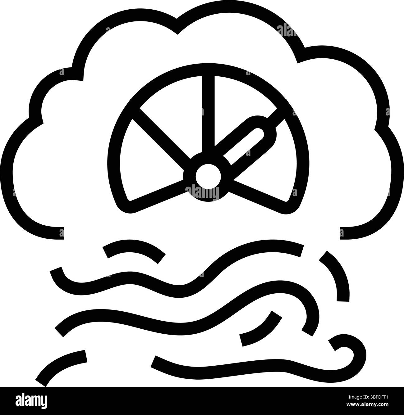 air quality line icon vector illustration Stock Vector