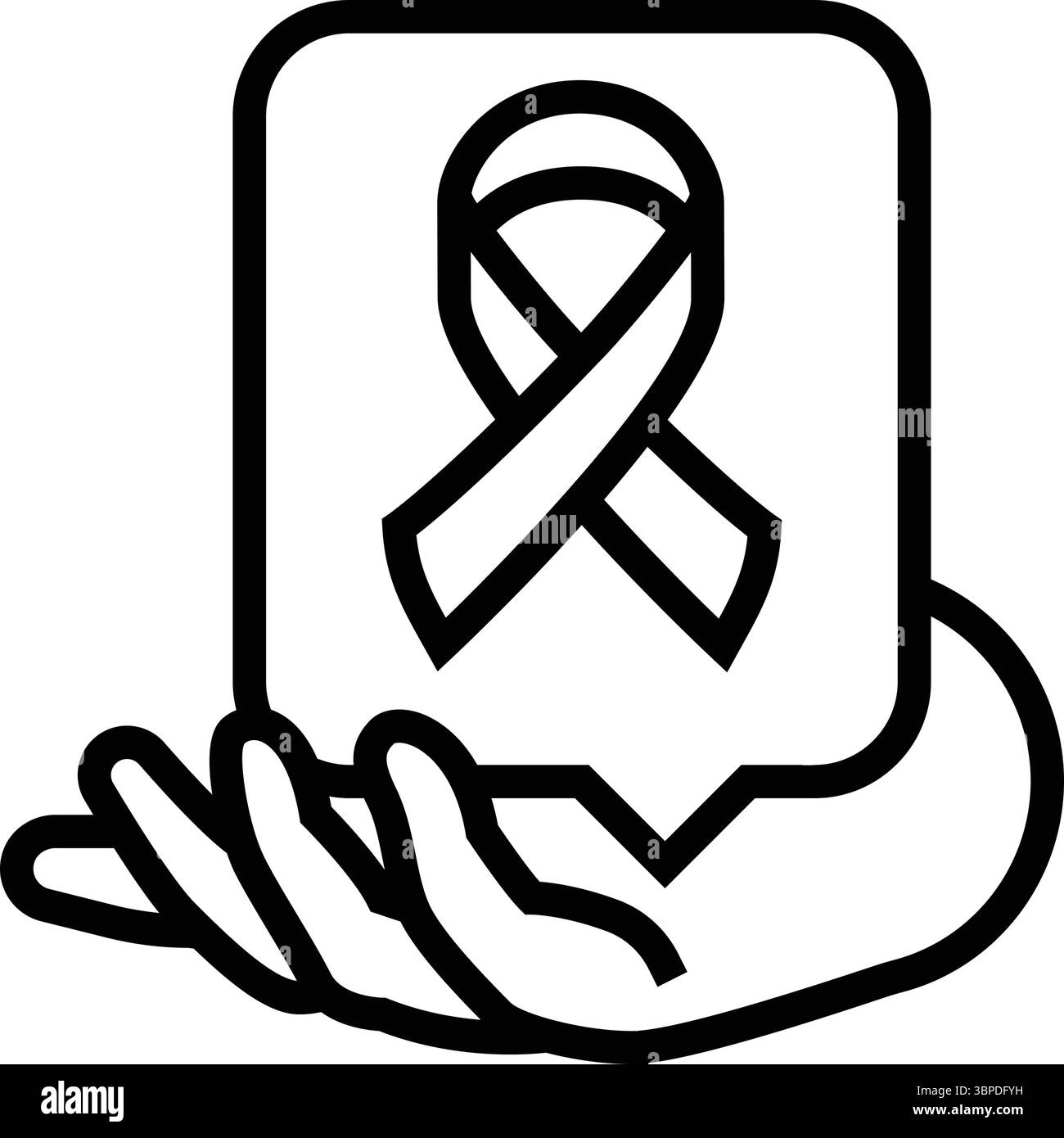hiv awareness line icon vector illustration Stock Vector