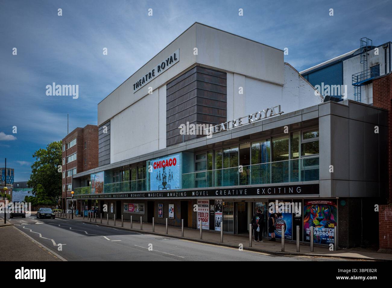 Norwich Theatre Royal - Theatre Royal Norwich - an Art-Deco theatre rebuilt 1935 after a fire, refurbished in 2007 by Tim Foster Architects Stock Photo