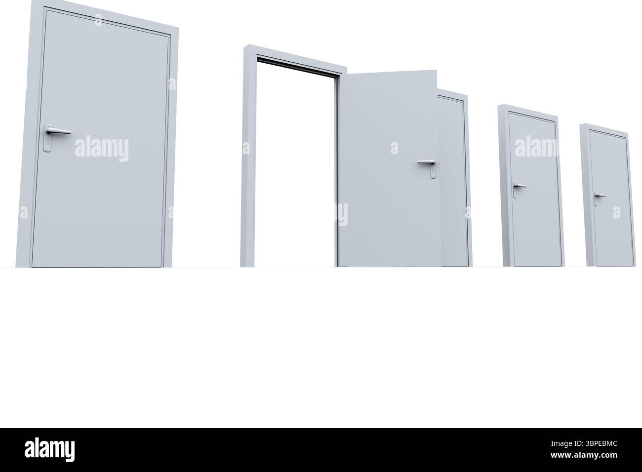 Wooden door open in Cut Out Stock Images & Pictures - Alamy