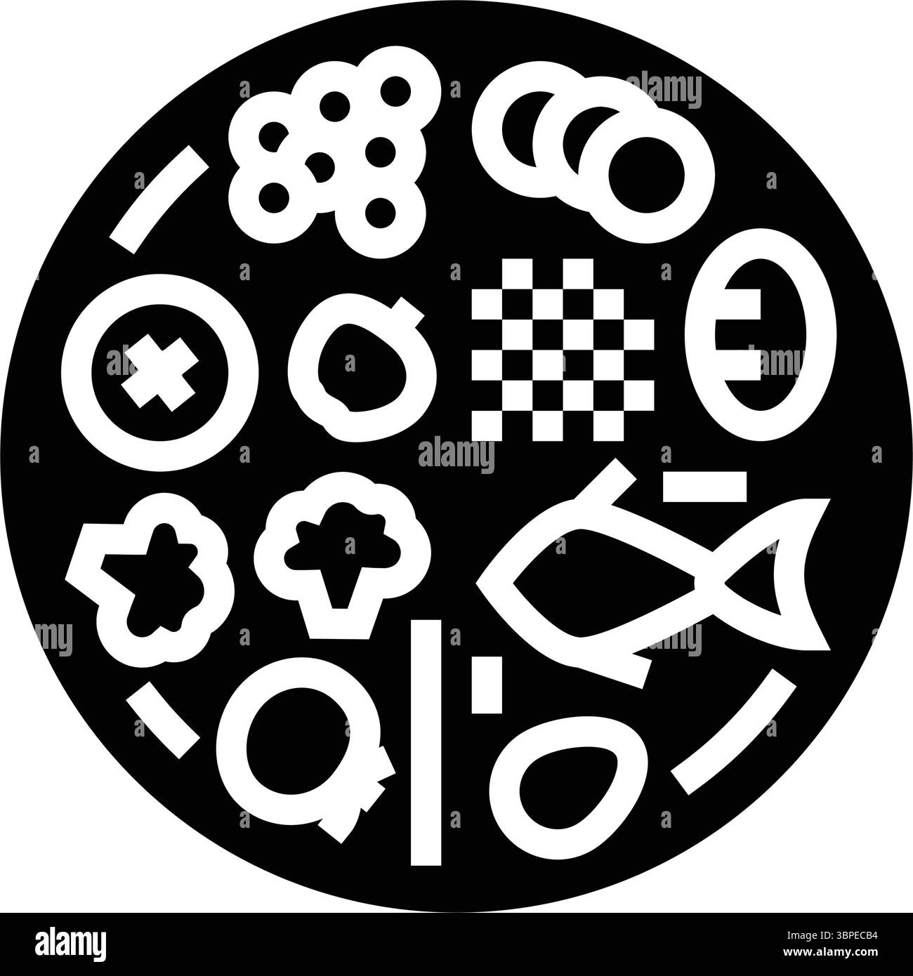nutrition plate glyph icon vector illustration Stock Vector