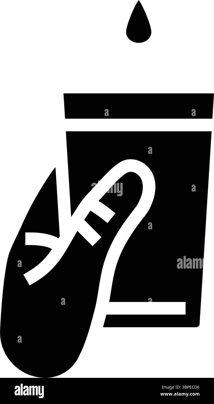 access clean water glyph icon vector illustration Stock Vector