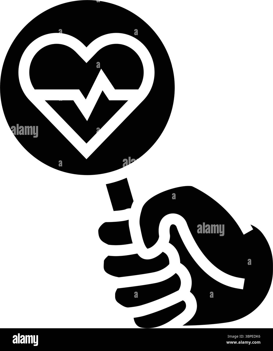 health screening glyph icon vector illustration Stock Vector