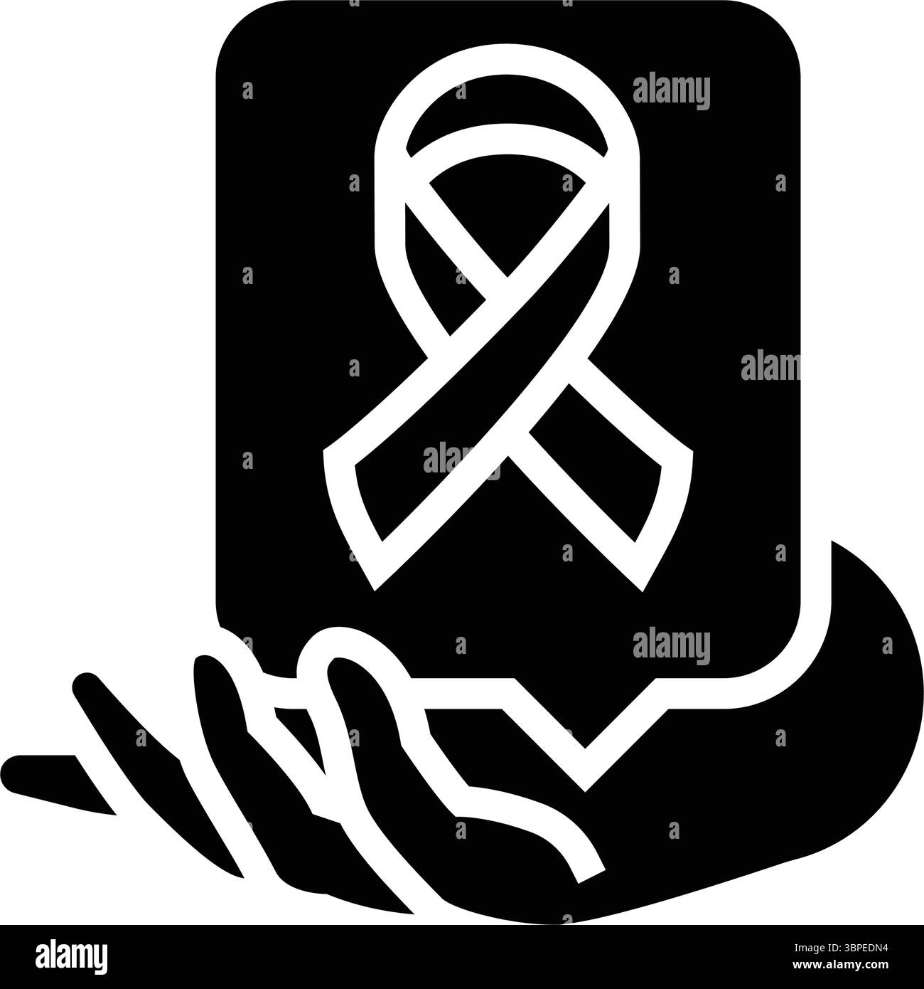hiv awareness glyph icon vector illustration Stock Vector