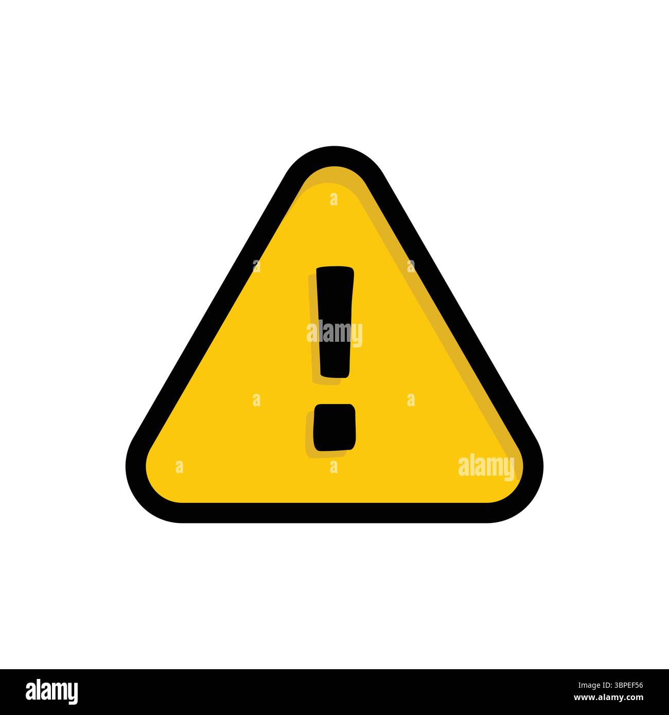 A simple yet effective caution icon, perfect for conveying warnings or important alerts in any design. Stock Vector