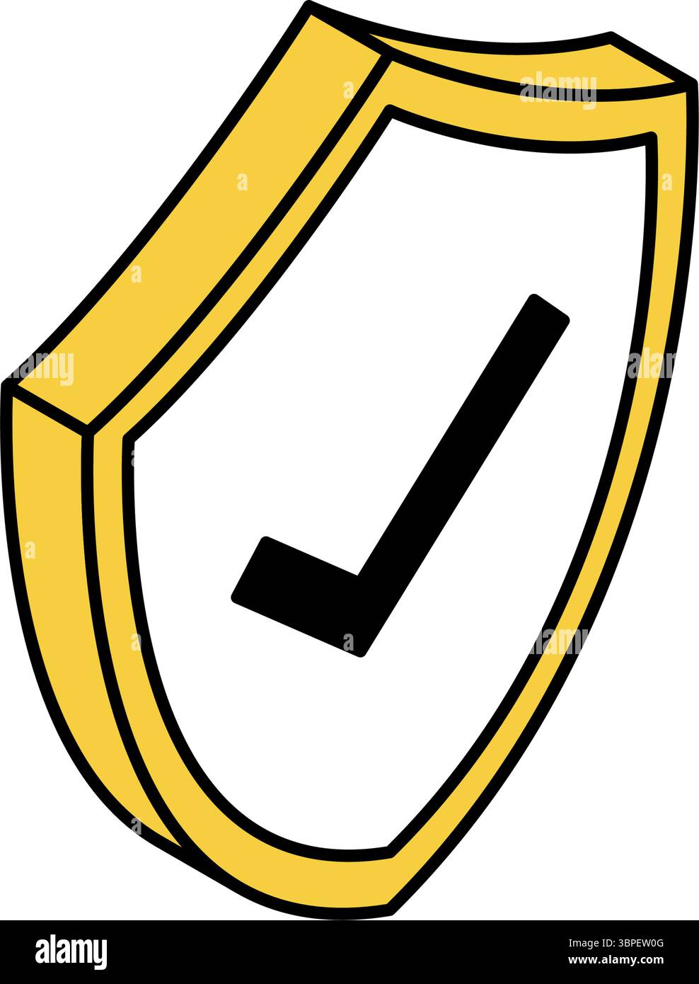 Security Shield, Crime Prevention and Home Security Isometric Icon, Vector Illustration Stock Vector