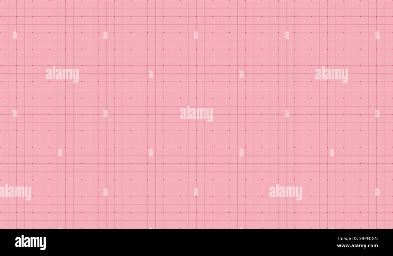 Vector millimeter graph paper, technical grid, geometric pattern. Stock Vector