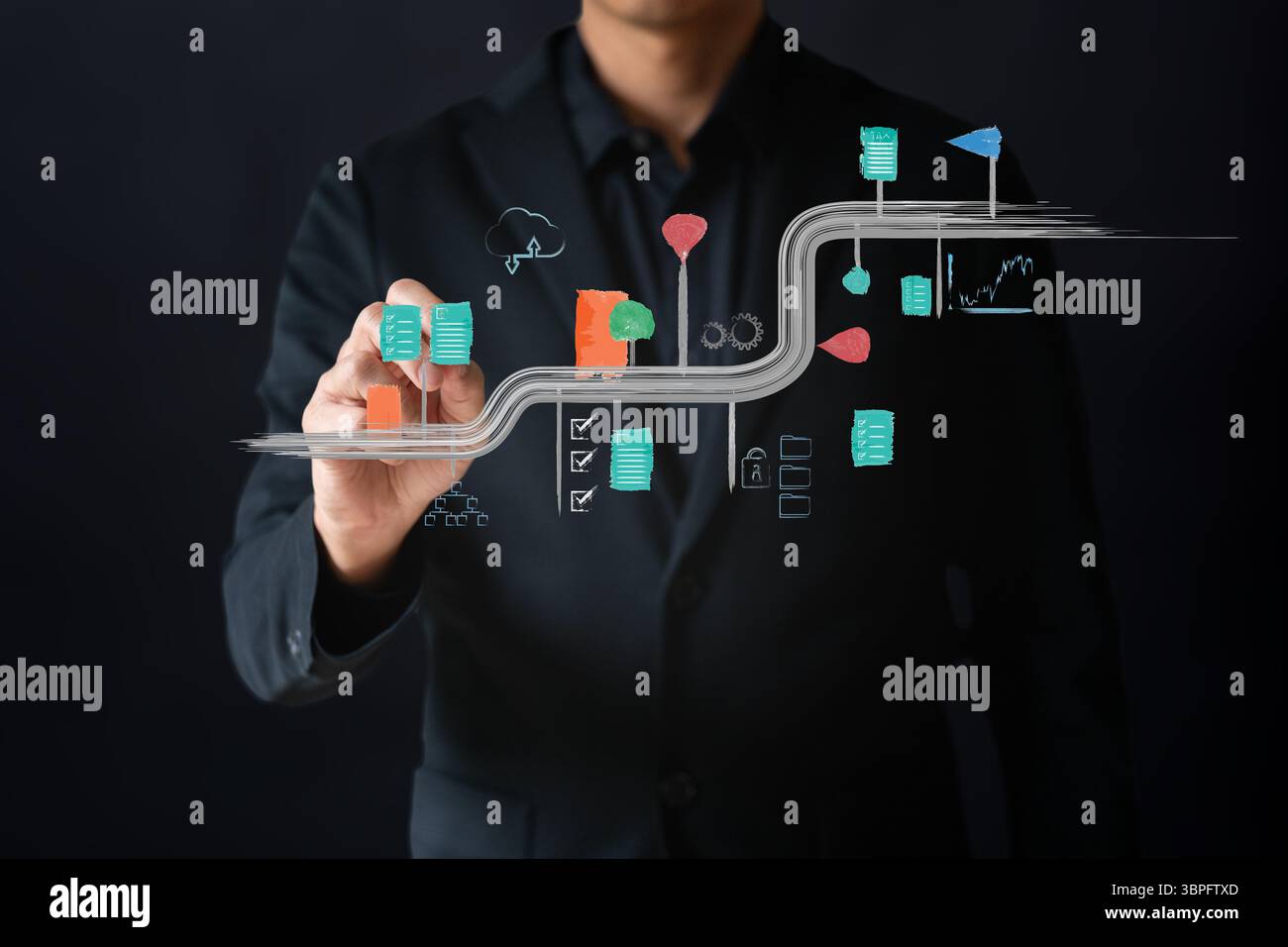 Business concept timeline roadmap hi-res stock photography and images ...