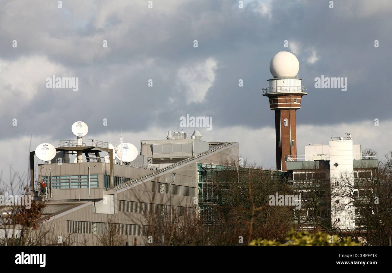 Netherlands, The KNMI or Royal Netherlands Meteorological Institute is the Dutch national weather forecasting service, with its headquarters in De Bil Stock Photo