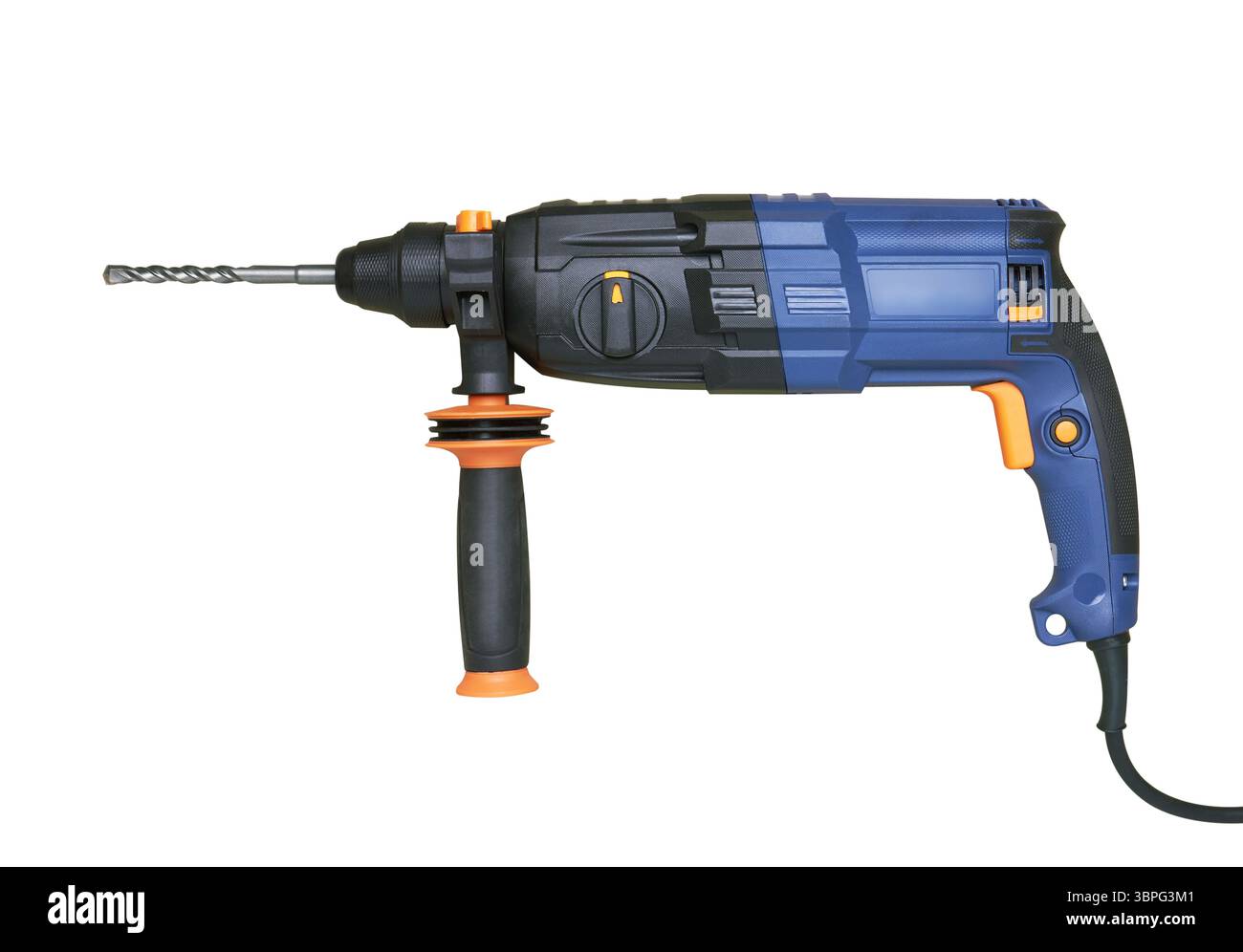 Power hammer drill - percussion perforator, isolated on white background Stock Photo