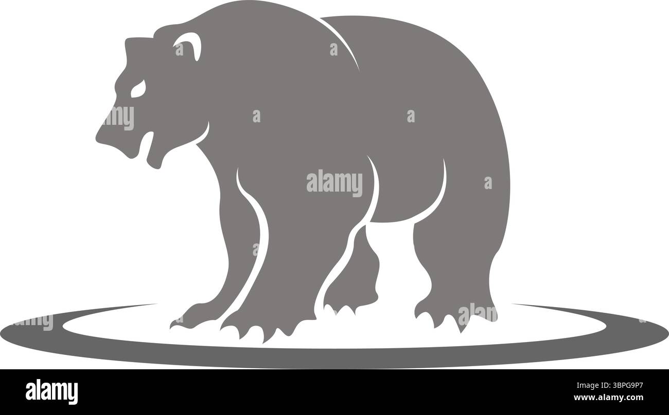 Bear logo icon design template Stock Vector