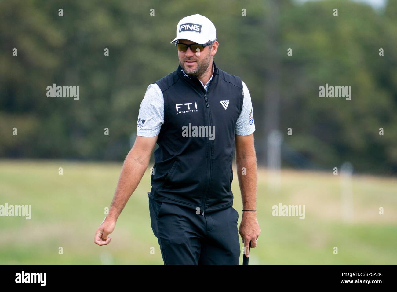 North Berwick, East Lothian,  Scotland, UK. 8th July  2025.  Preview images of Genesis Scottish Open being held from 10th -13th July at The Renaissance Club near North Berwick. PIC; Corey Conners.  Iain Masterton/Alamy Live News Stock Photo