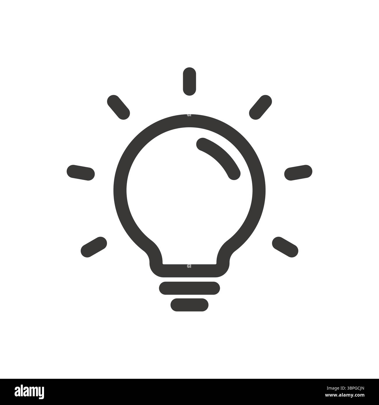Light bulb icon symbolizing ideas, creativity, innovation, energy ...