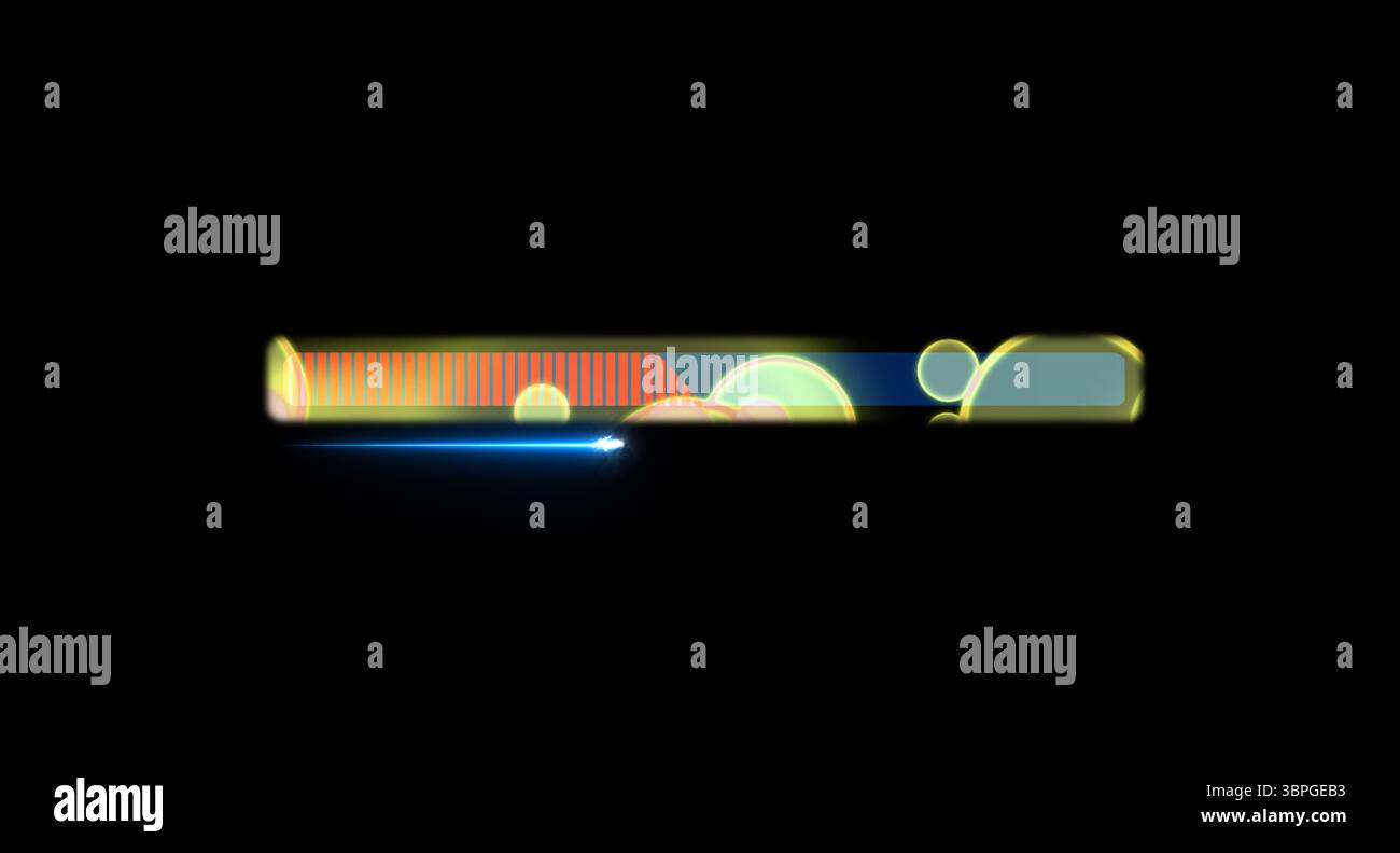 Progress bar with quarter laser shoot animation loading bar red fill ...
