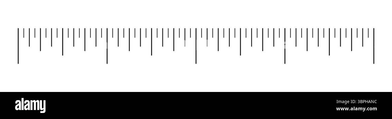 Measuring chart with 4 inches. Ruler scale. Length measurement math ...