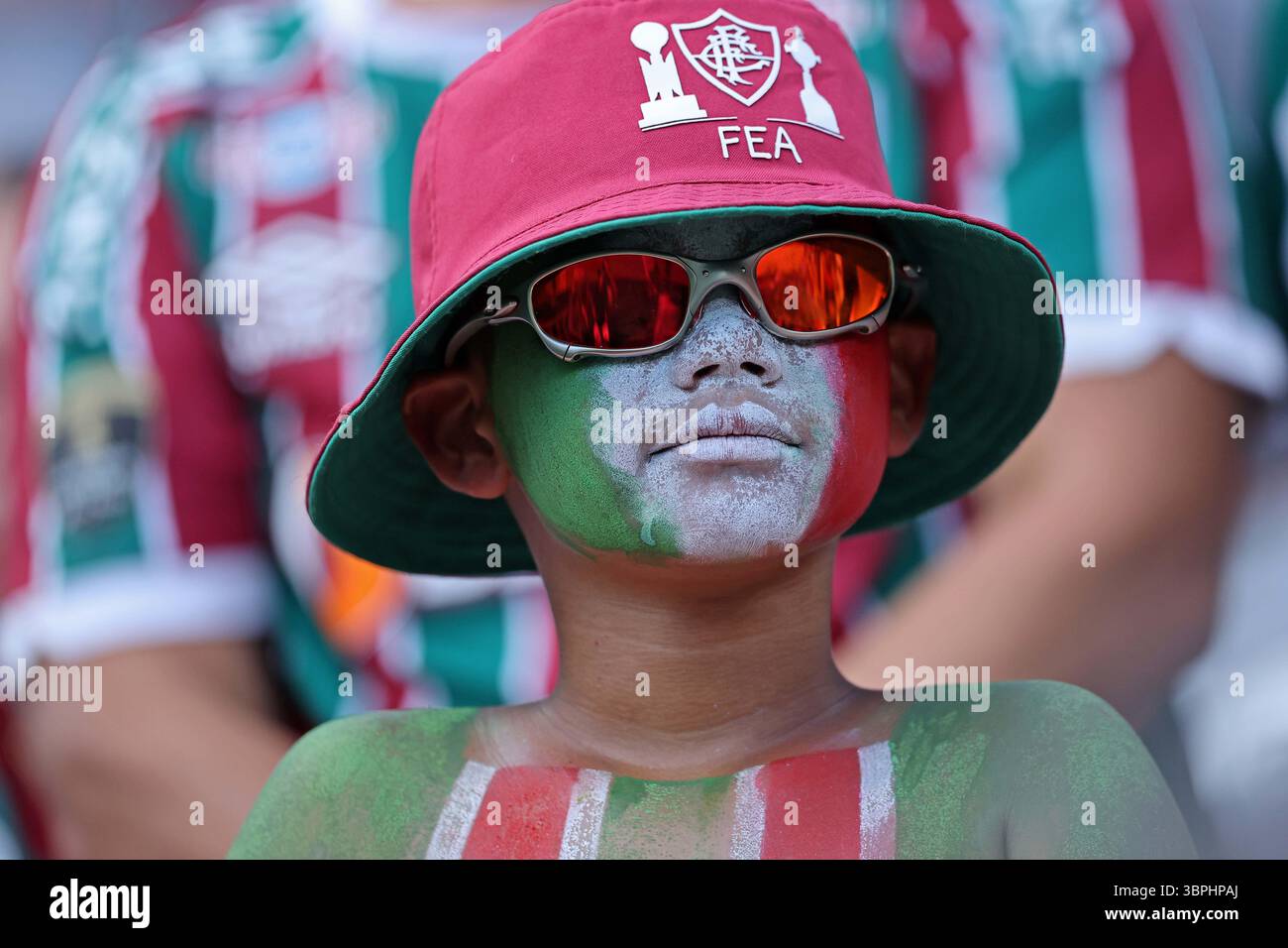 East Rutherford, United States. 08th July, 2025. Fluminense fans during ...