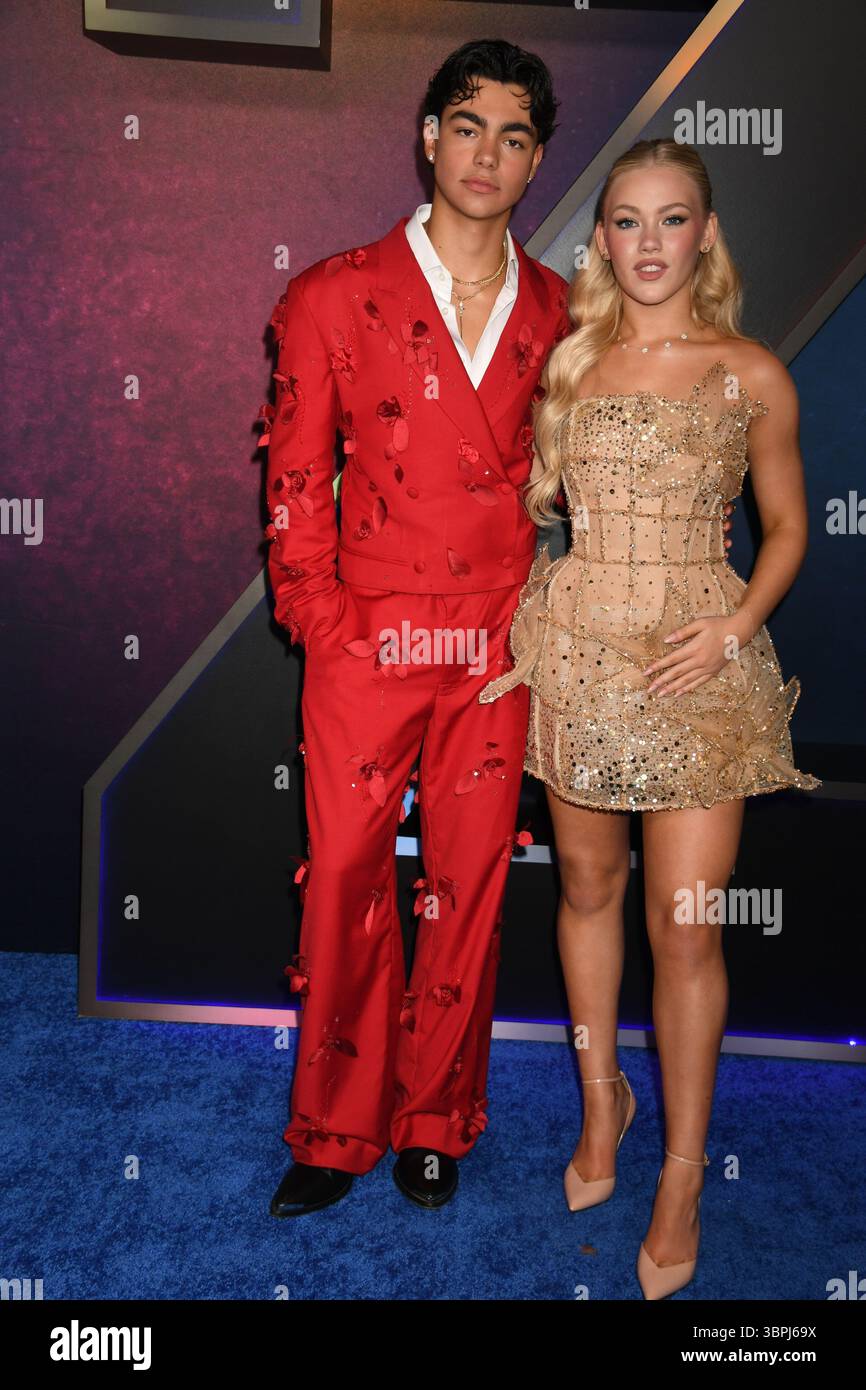 Malachi Barton & Freya Skye attends the world premiere of Disney's