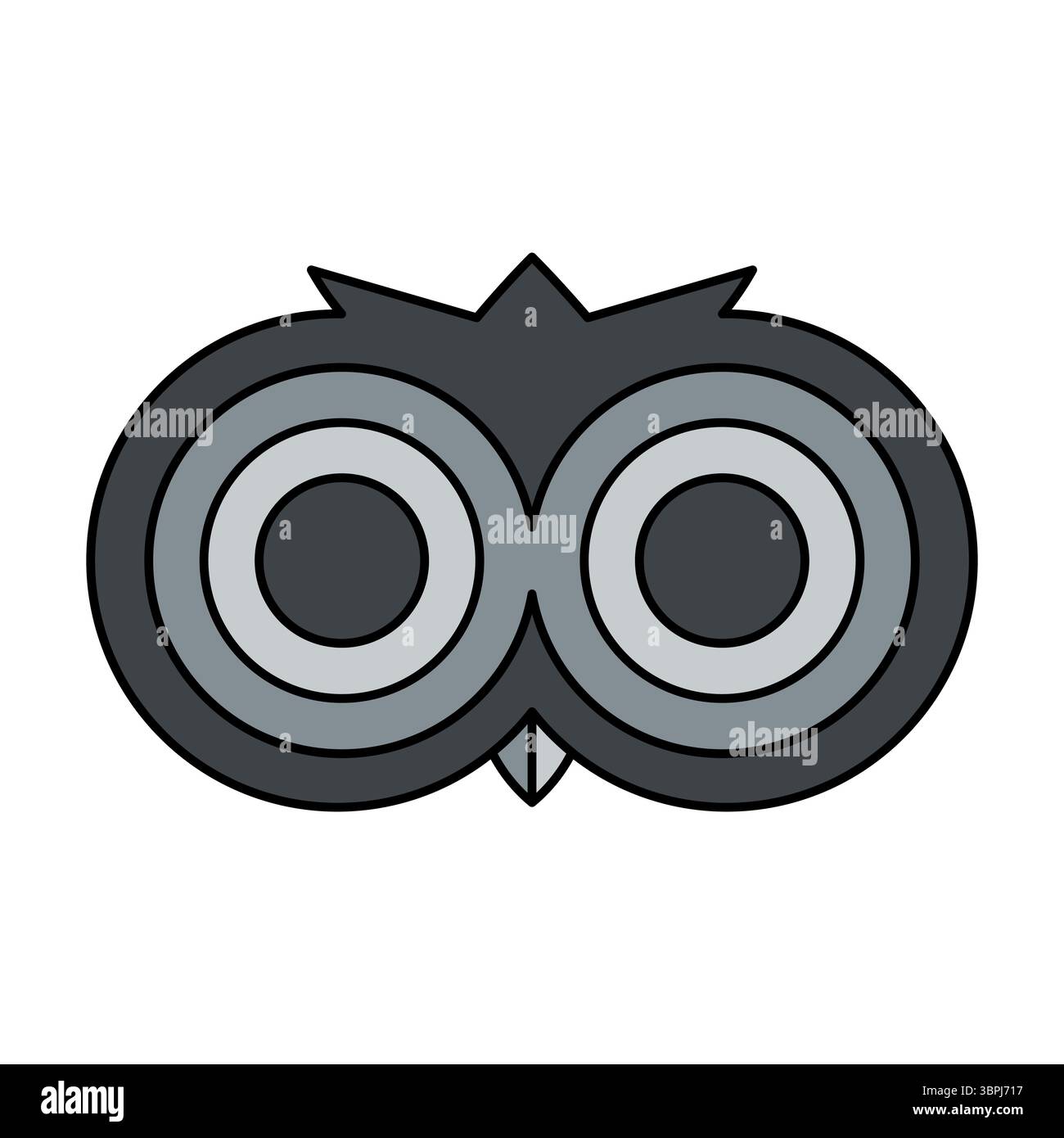 owl eyes logo vector illustration Stock Vector