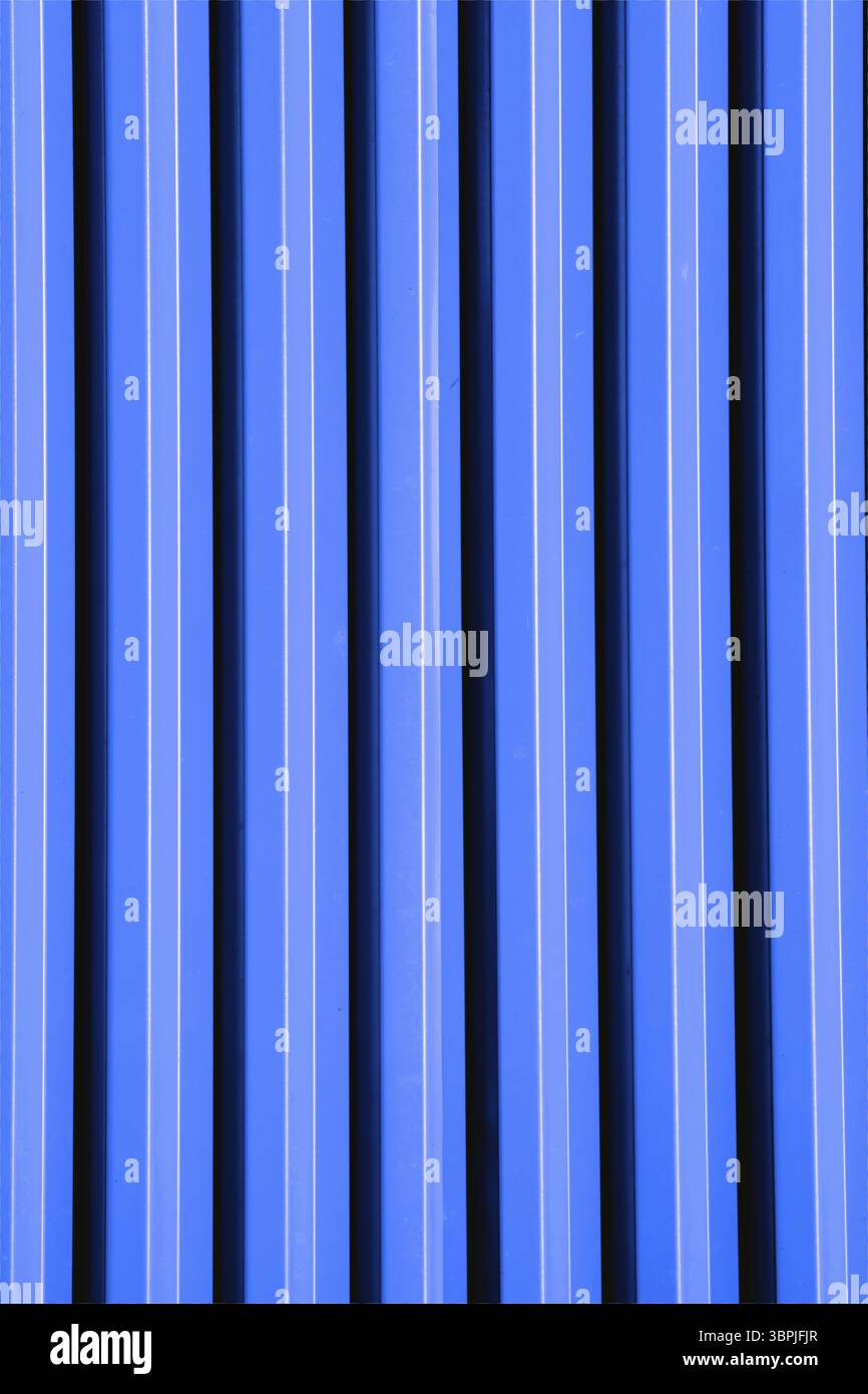 Blue metallic lines with optical illusion background pattern texture Stock Photo