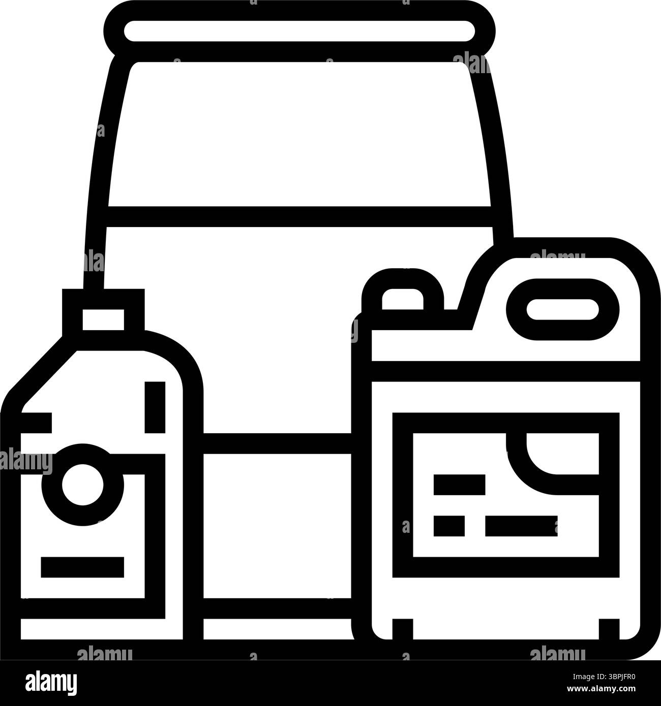 pesticide containers line icon vector illustration Stock Vector Image ...