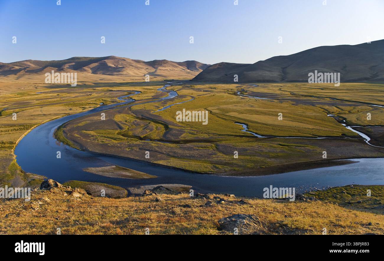 Photo inspiration: Fresh Look at A River Valley In The Mongolian Steppe Kharkhorin Mongolia Asia