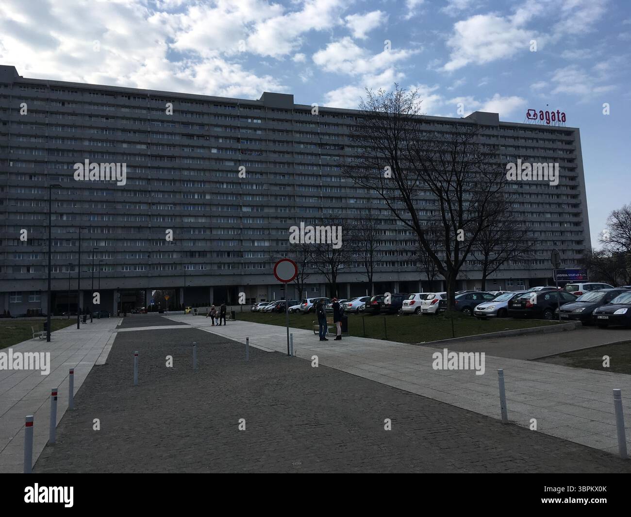 Katowice city centre showcasing notable architecture—from neo‑Gothic and modernist façades to landmark towers and eclectic public squares—highlighting Stock Photo