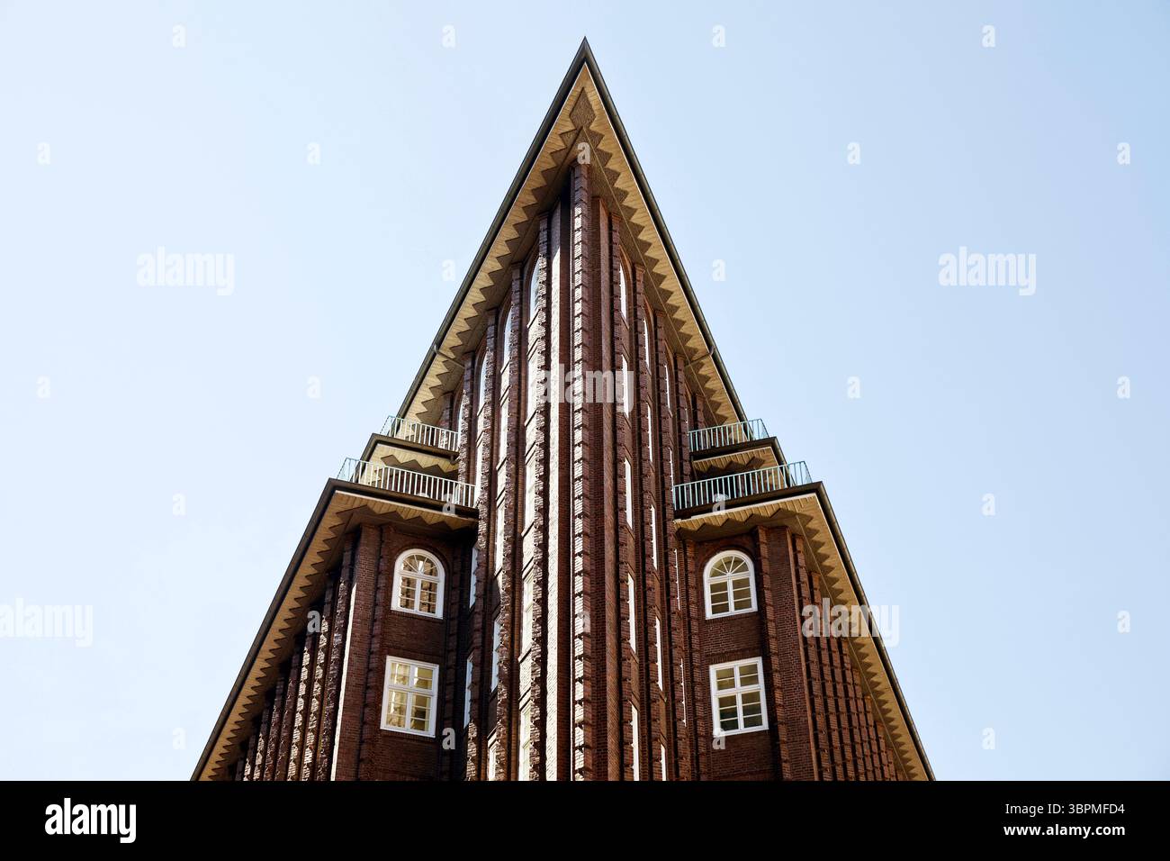 Chilehaus, with its spire reminiscent of a ship's prow, icon of ...