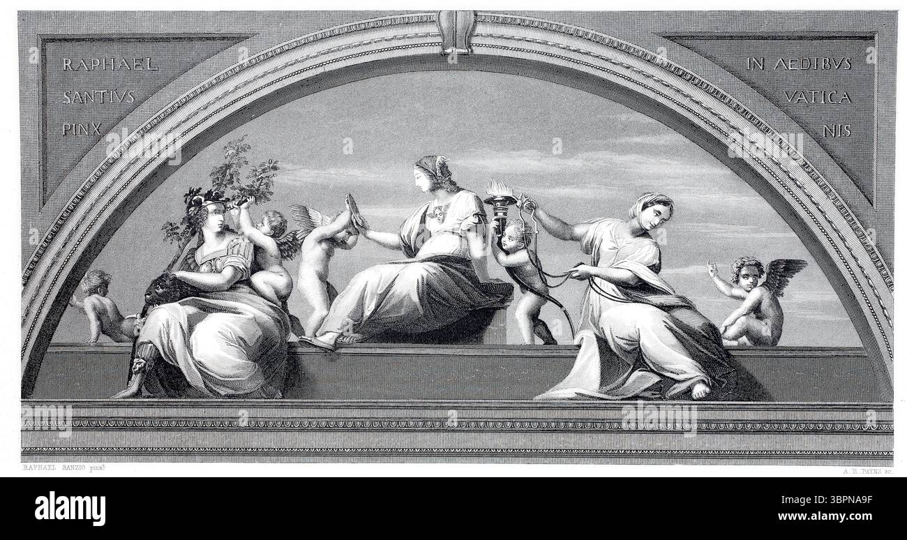 The Cardinal Virtues, Fortitude, Prudence, and Temperance, after a ...