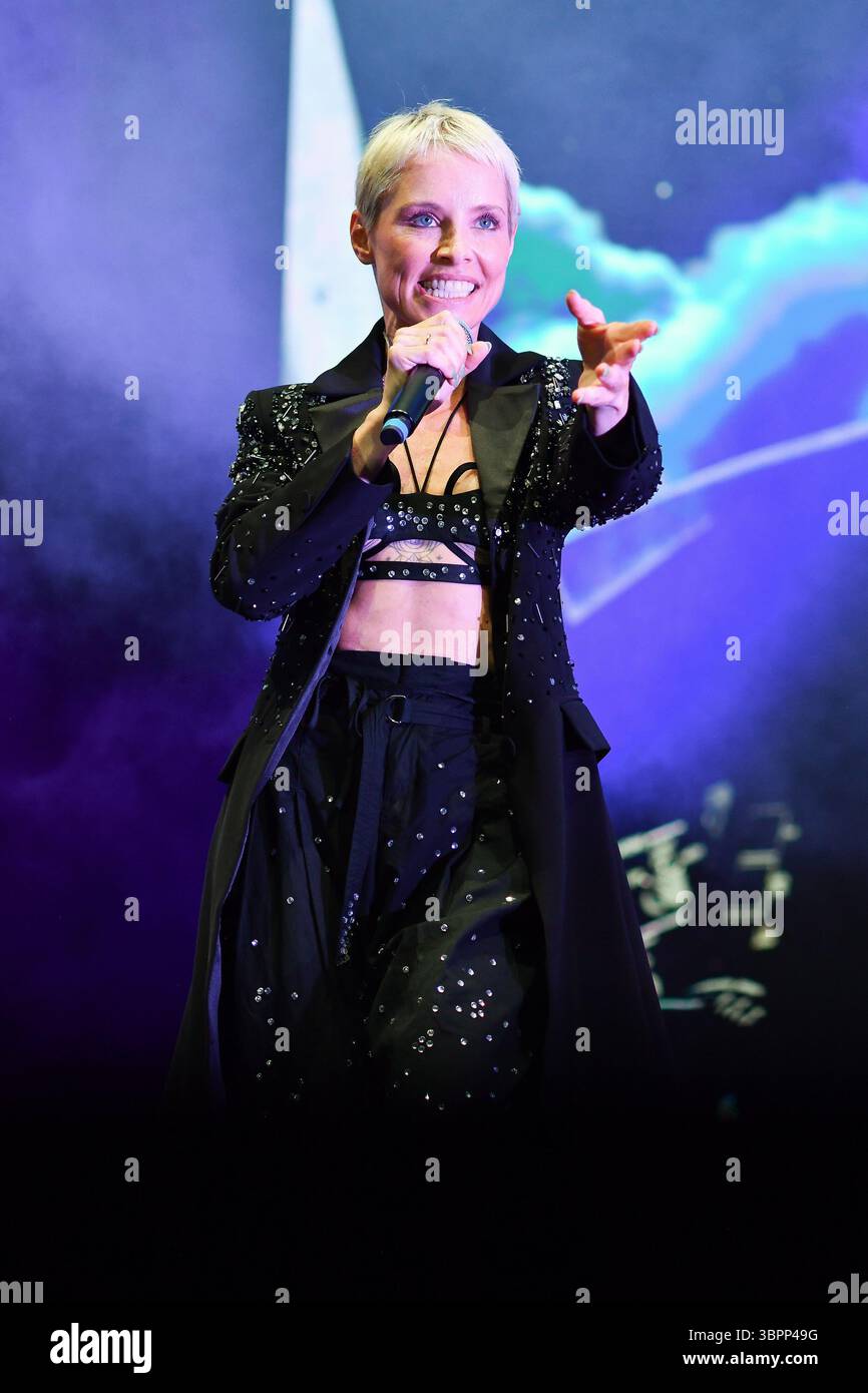 Soraya performs during the concert of the Mado Pride festival in the