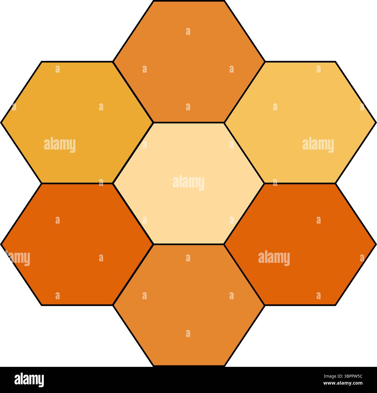 Bee honeycomb, honeycomb filled with golden honey, honey in honeycombs composition. Vector graphic line illustration. background for banners, print fo Stock Vector