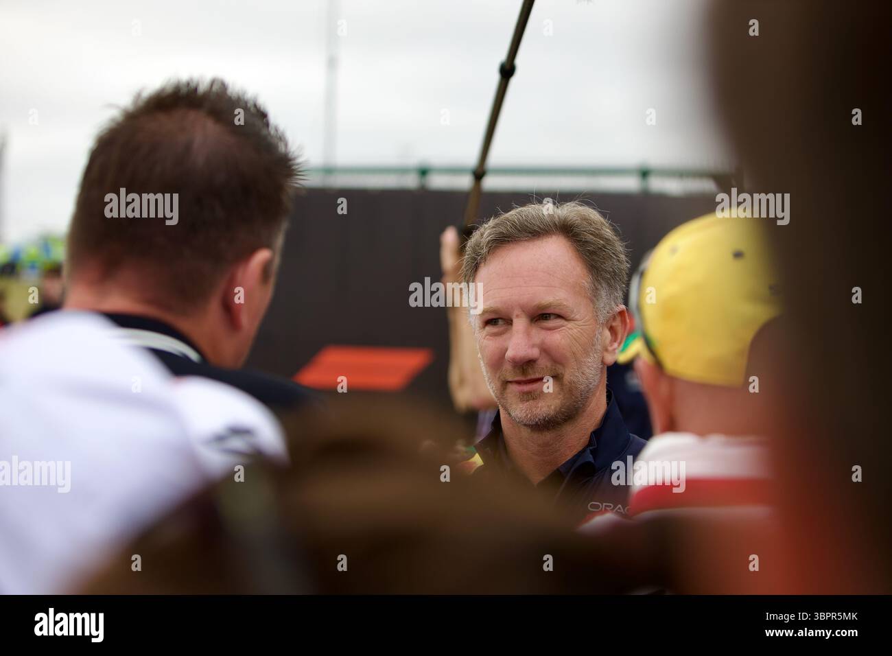 Christian Horner, Red Bull Racing Team Principal, interacts with fans ...