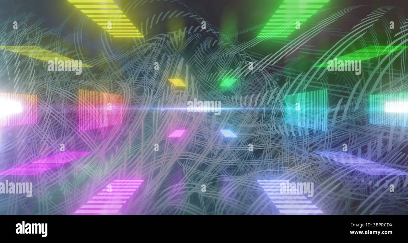 White 3d curves forming hi-res stock photography and images - Alamy