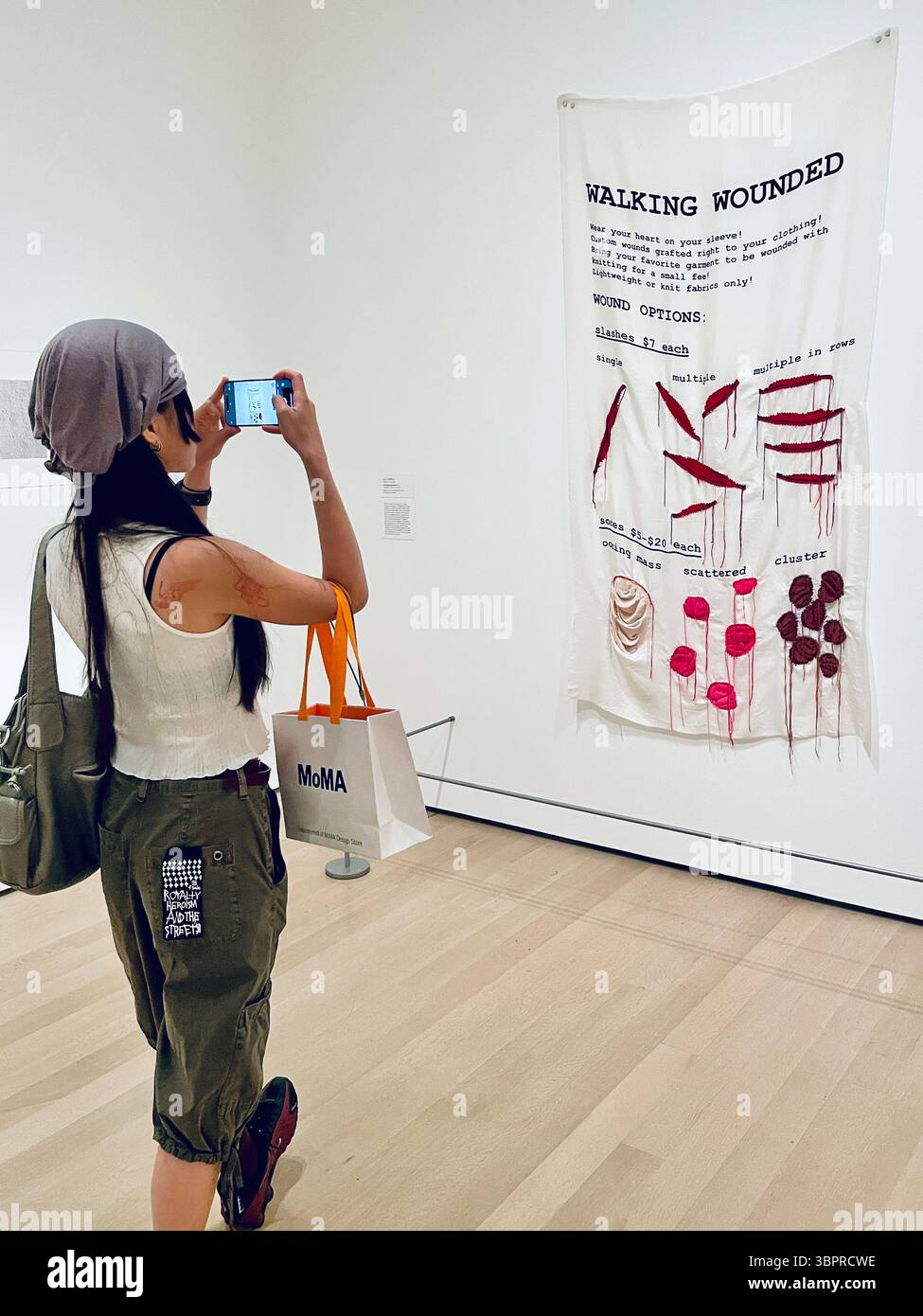 Museum of Modern Art is a popular cultural institution in New York City, USA  2025 - Smartphone Captured Stock Image