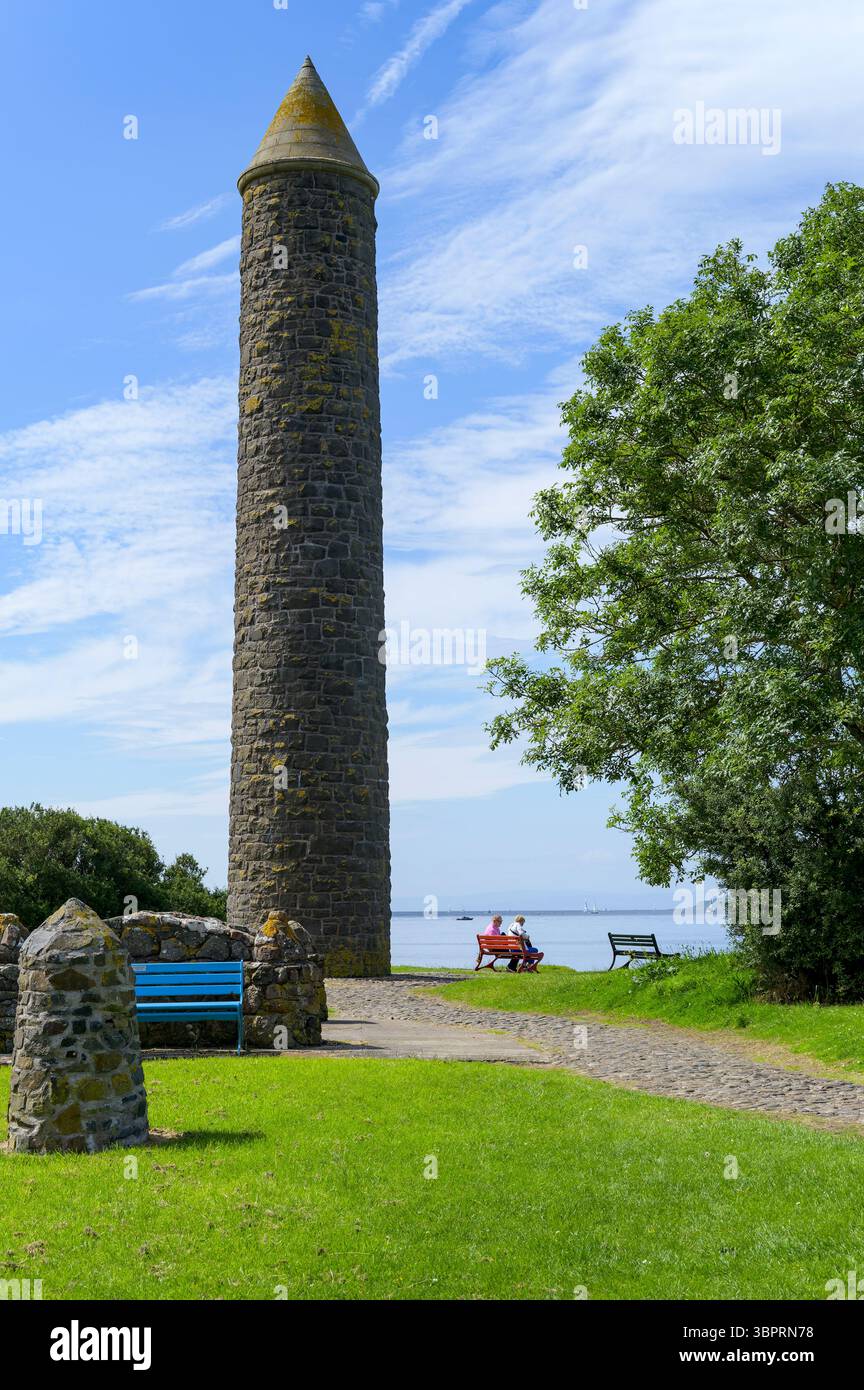 Largs Pencil Monument commemorating the 1263 Viking Battle of Largs, North ...