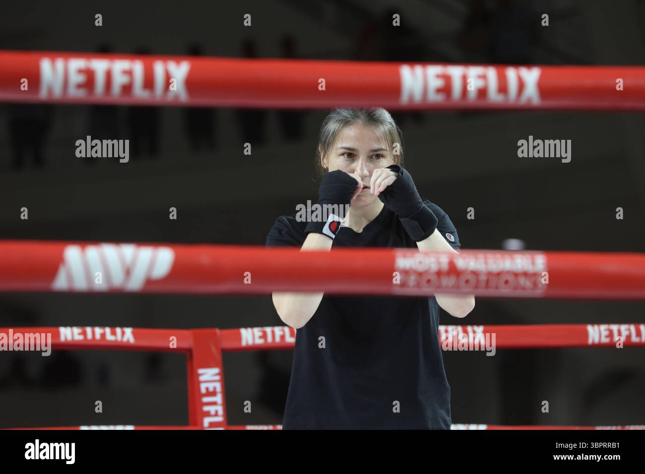 Katie Taylor during the Most Valuable Promotions Katie Taylor vs