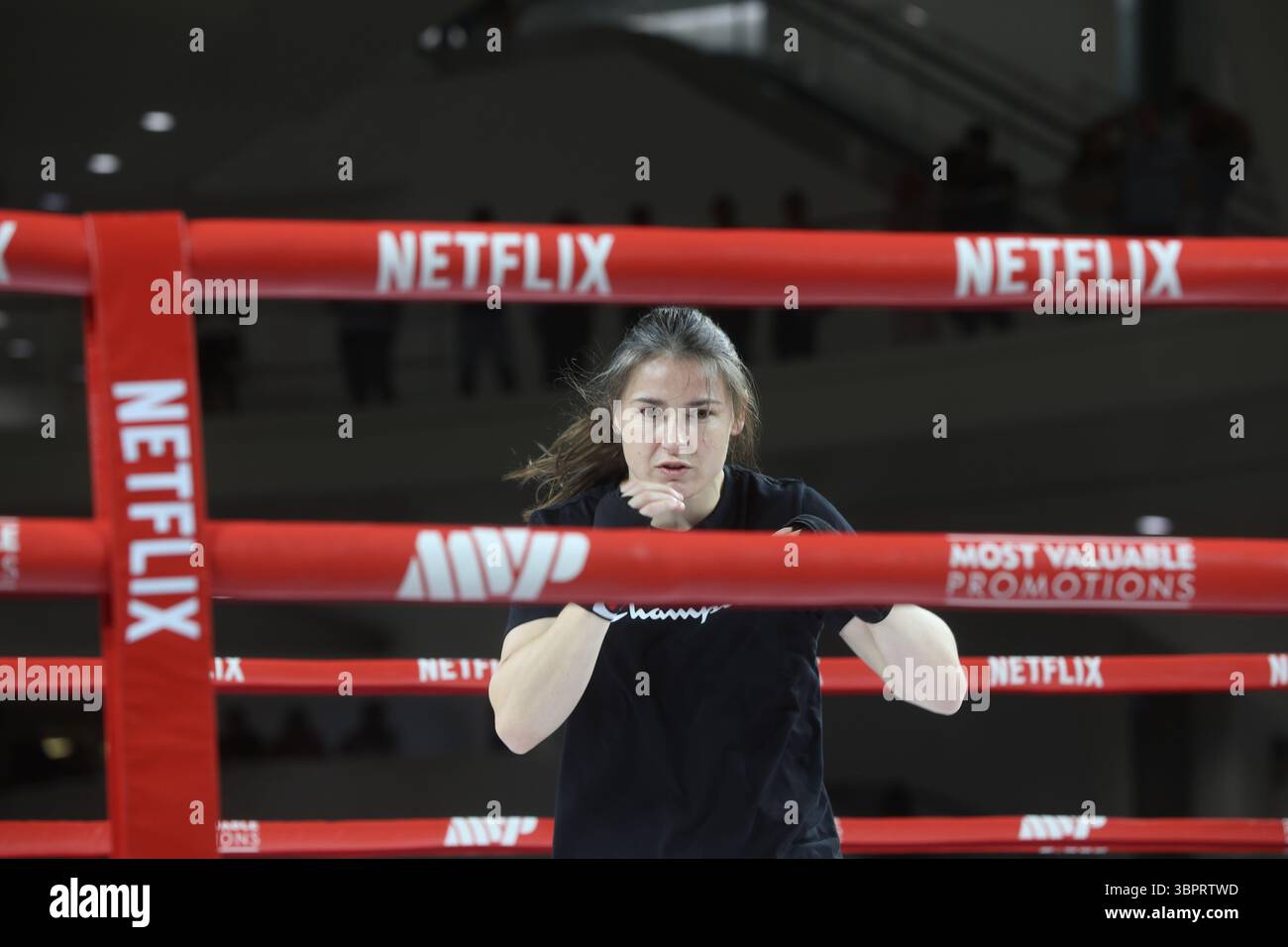 Katie Taylor during the Most Valuable Promotions Katie Taylor vs