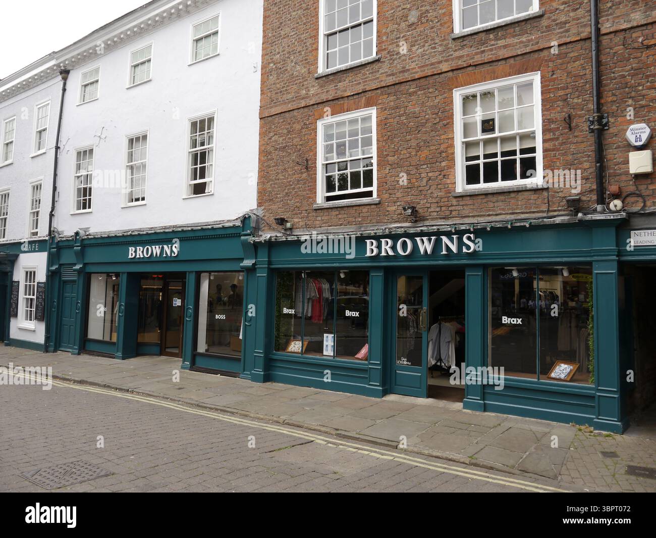 Browns department store Corporate logo signs in York City centre in ...