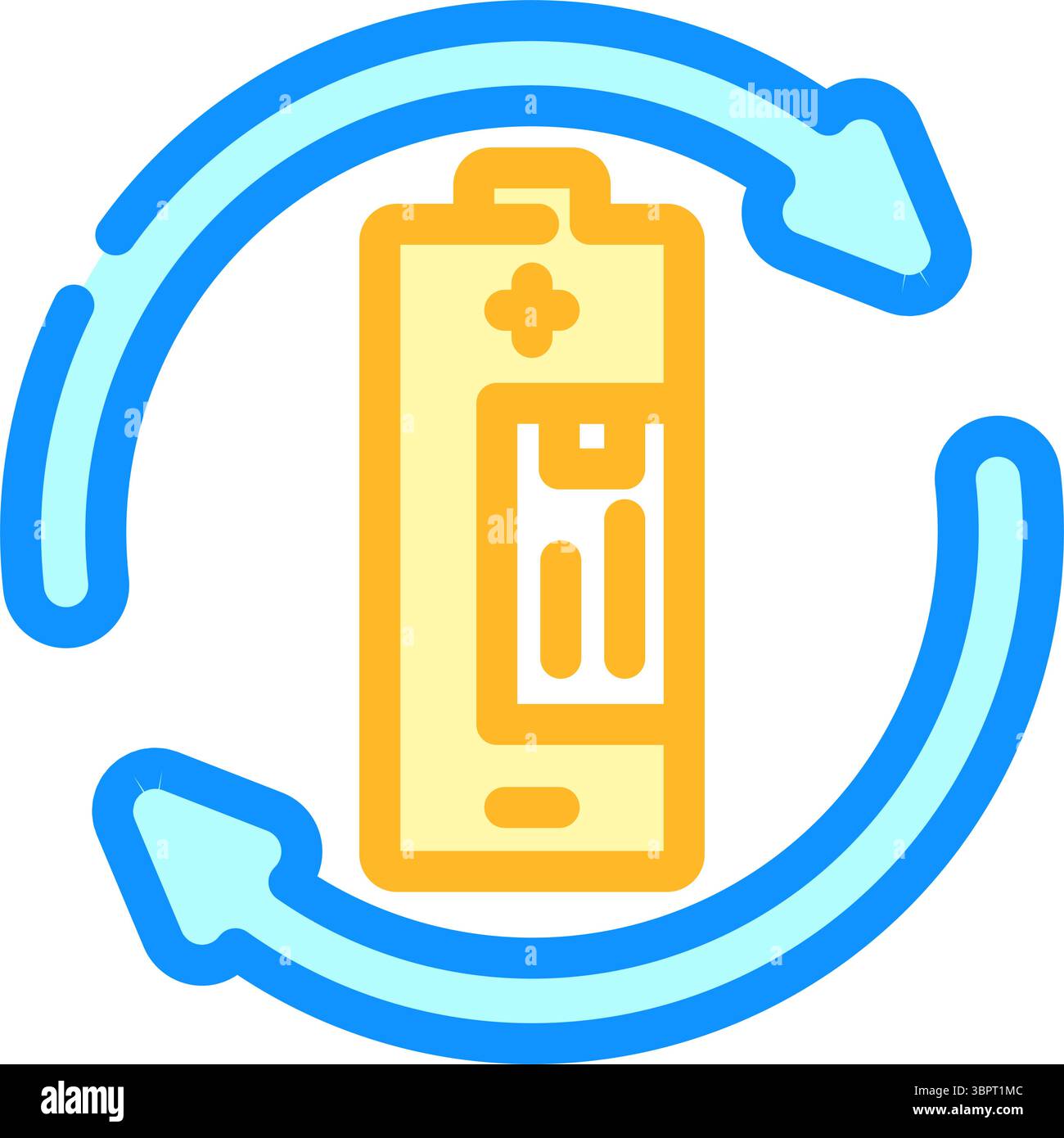 rechargeable color icon vector illustration Stock Vector Image & Art ...
