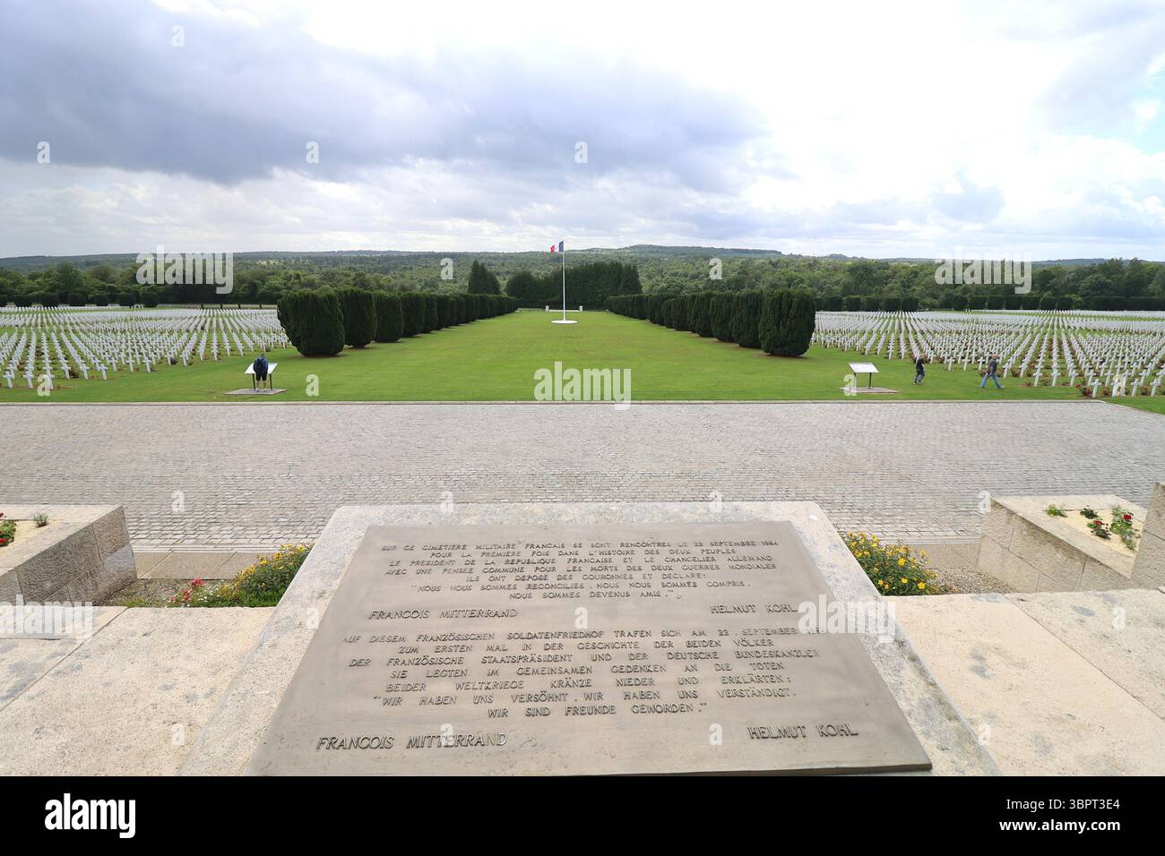 Douaumont Military Cemetery, soldiers killed at the Battle of Verdun, Fleury devant Douaumont, Meuse department, France Stock Photo