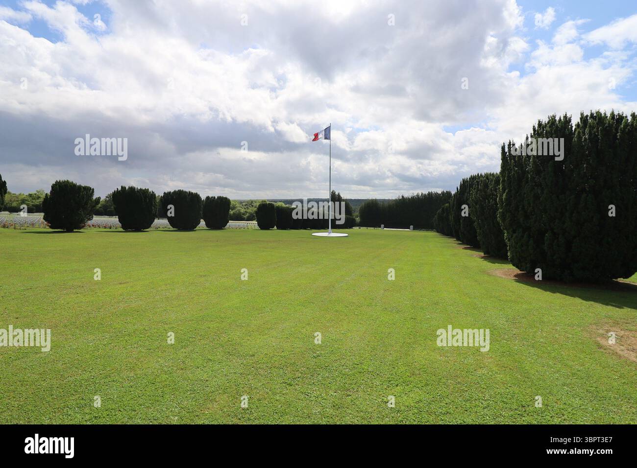 Douaumont Military Cemetery, soldiers killed at the Battle of Verdun, Fleury devant Douaumont, Meuse department, France Stock Photo