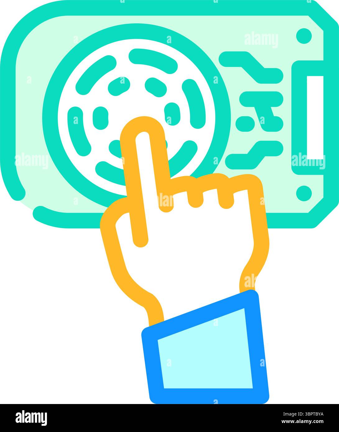 touch sensor module color icon vector illustration Stock Vector Image ...