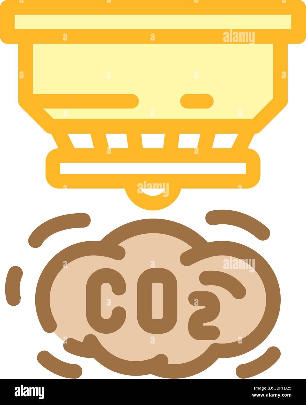 co2 sensor module color icon vector illustration Stock Vector Image ...