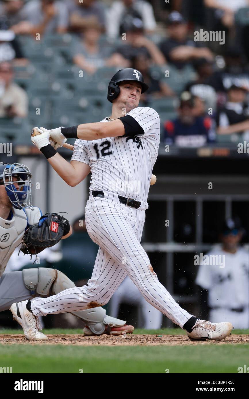 CHICAGO, IL - JULY 09: Colson Montgomery #12 of the Chicago White Sox ...