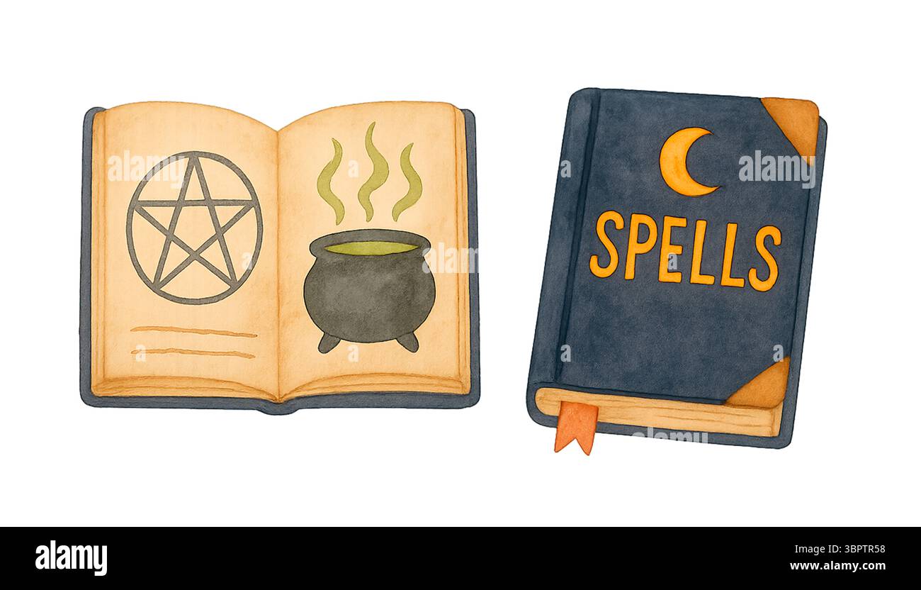 Open Spell Book and Closed Grimoire – Magic Books for Witches ...
