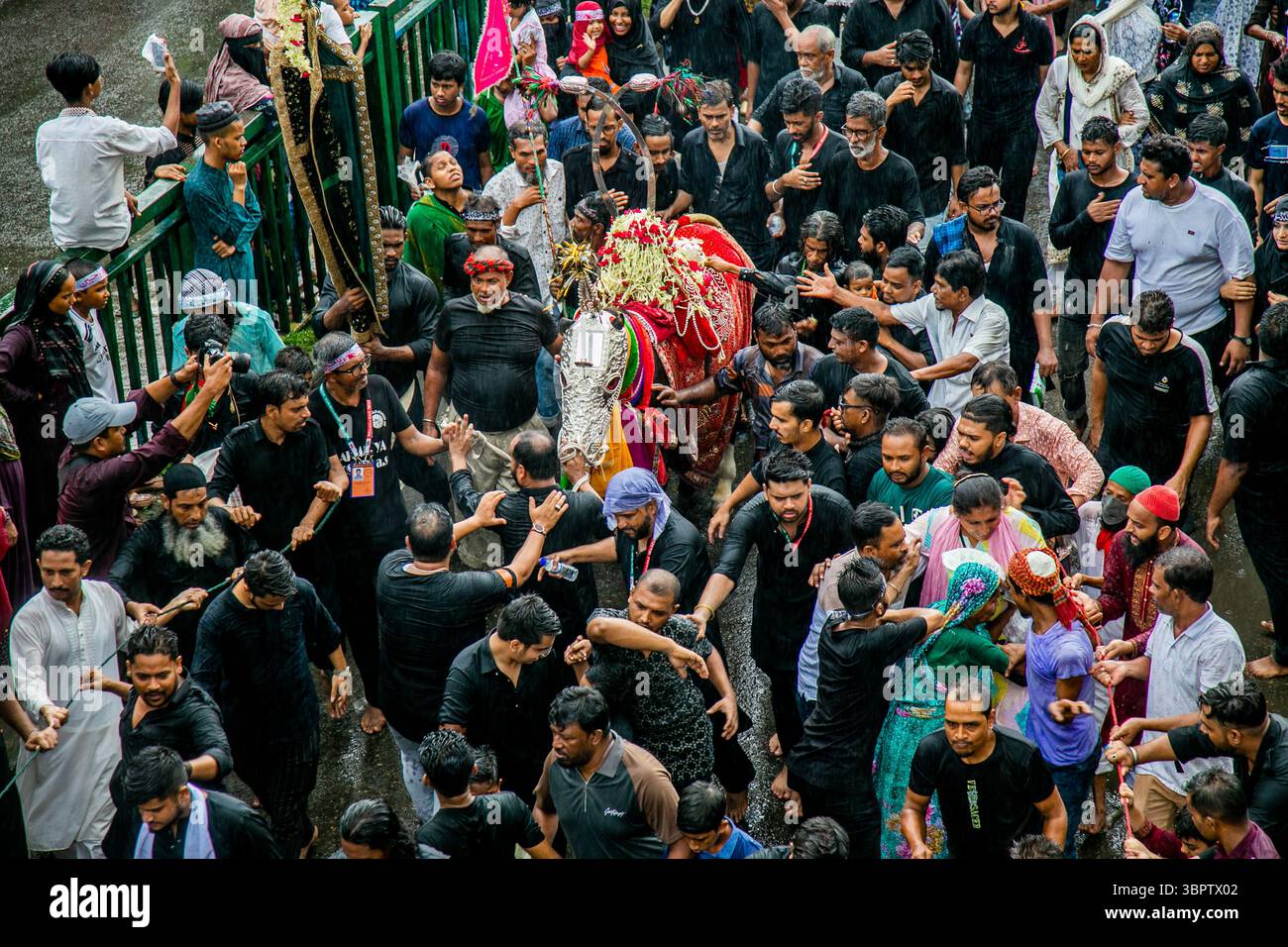 July 6 2025 Dhaka Bangladesh The Tajia Procession Commemorating july-6-2025-dhaka-bangladesh-the-tajia-procession-commemorating