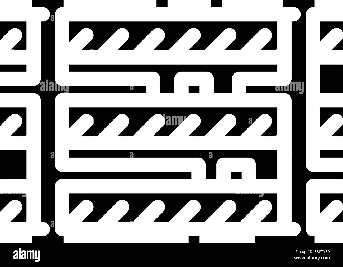 zoomed pcb layers stack glyph icon vector illustration Stock Vector ...