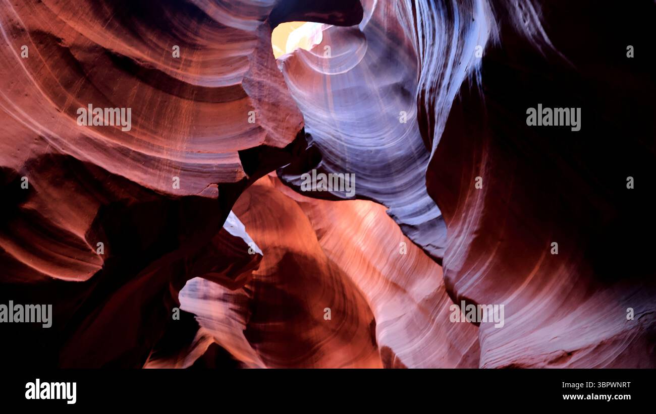 Light floods Antelope Canyon’s twisting sandstone corridors in Page ...